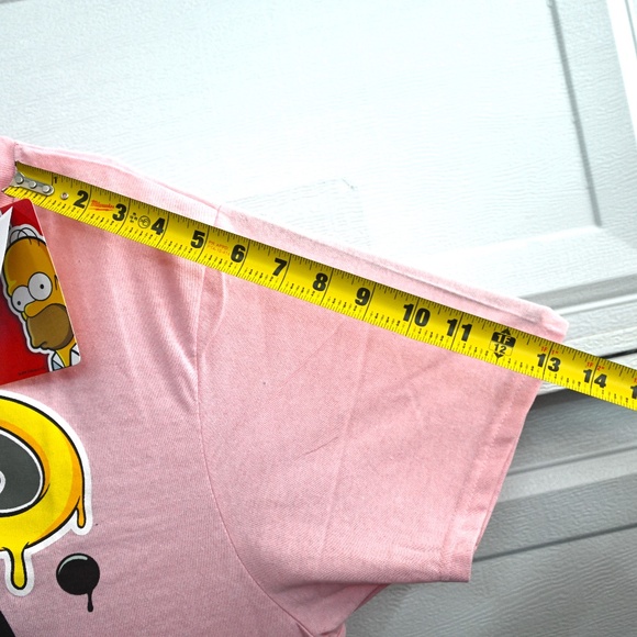 The Simpsons Retro Pink Graphic Bart Simpson on Skateboard T-Shirt XL - Picture 4 of 5